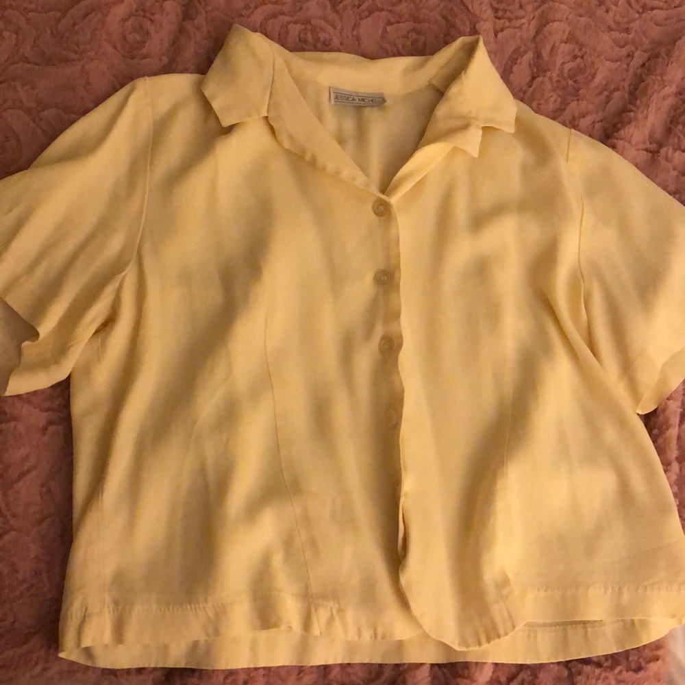 1990’s Yellow Crop Top